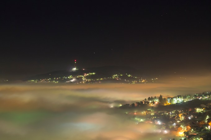 Sedrenik and Hum area in fog